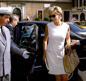 Roma 19/06/1996 Nella foto: l'arrivo di Lady Diana SPENCER a Palazzo Farnese ph Solo / FARABOLAFOTO (Daily Mail)